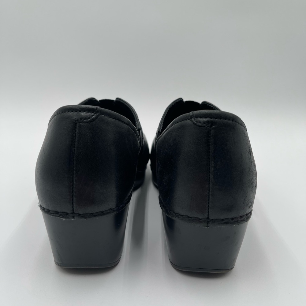 Dansko Women’s Size 40 US 9.5-10 Black Tamara Leather Clog Slip On Workwear - Picture 3 of 14